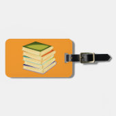 Buchstapel Kunst und Lesen Gepäckanhänger (Vorderseite horizontal)