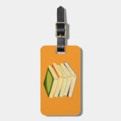 Buchstapel Kunst und Lesen Gepäckanhänger (Vorderseite vertikal)