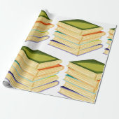 Buchstapel Kunst und Lesen Geschenkpapier (Ungerollt)