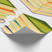 Buchstapel Kunst und Lesen Geschenkpapier