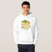 Buchstapel Kunst und Lesen Hoodie (Vorne ganz)