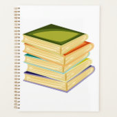 Buchstapel Kunst und Lesen Planer (Vorderseite)