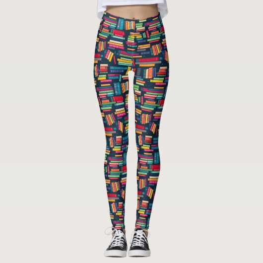 Buchstapel Leggings (Vorderseite)
