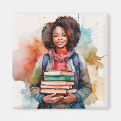 Buchstapel Magnet (Vorne)