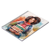 Buchstapel Notizblock (Linke Seite)