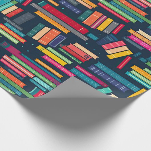 Buchstapelpapier Geschenkpapier (Ecke)