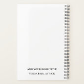 Buchstart-Autor-Promotion-Notebook-Stil Notizblock (Rückseite)