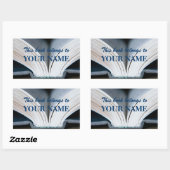 Buchsticker Rechteckiger Aufkleber (Blatt)