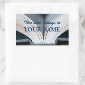 Buchsticker Rechteckiger Aufkleber (Tasche)