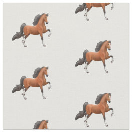 Bucht-Amerikaner Saddlebred Pferdegewebe Stoff