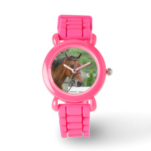 Bucht-Araber-Pferd Armbanduhr