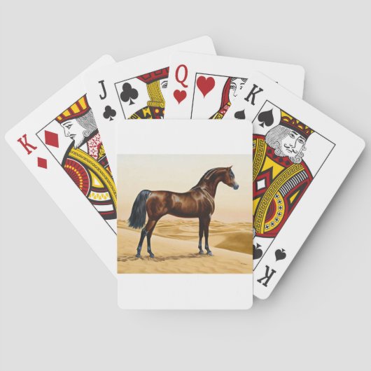 Bucht-AraberStallion Spielkarten (Rückseite)