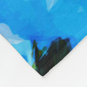 Bucht Auf dem Weg nach Hana Maui Hawaii Abstrakt Fleecedecke (Ecke)