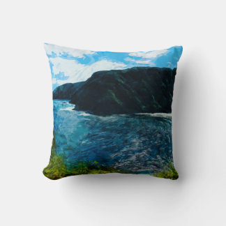 Bucht Auf dem Weg nach Hana Maui Hawaii Abstrakt Kissen