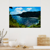 Bucht Auf dem Weg nach Hana Maui Hawaii Abstrakt Poster (Küche)