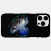 Bucht bei Nacht , Dolphin-Liebe Case-Mate iPhone Hülle (Rückseite (Horizontal))