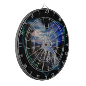 Bucht bei Nacht , Dolphin-Liebe Dartscheibe (Vorderseite Links)