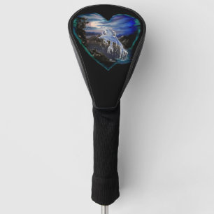 Bucht bei Nacht , Dolphin-Liebe Golf Headcover