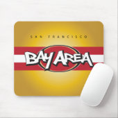 Bucht-Bereichs-Rot u. Goldmausunterlage Mousepad (Mit Mouse)