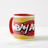 Bucht-Bereichs-Rot u. GoldTasse Tasse (Vorderseite Links)
