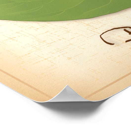 Bucht-Blätter Poster (Ecke)