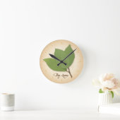Bucht-Blätter Runde Wanduhr (Zuhause)