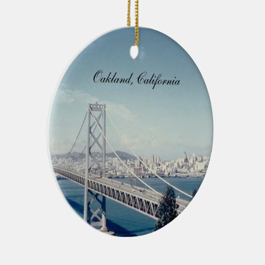 Bucht-Brücken-Kalifornien-Verzierung Keramik Ornament (Rechts)