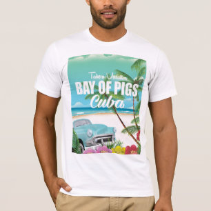 Bucht der Schweine, Kuba-Strandferienplakat T-Shirt