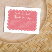 Bucht für Baby Shower Girl Mexican Papel Picado Begleitkarte