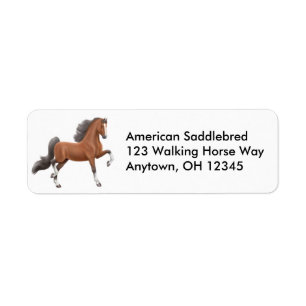Bucht Gaited Pferdeaufkleber