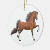 Bucht Gaited Pferdeverzierung Keramik Ornament (Links)