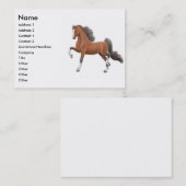 Bucht Gaited PferdeVisitenkarte Visitenkarte (Vorne/Hinten)