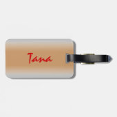 Bucht-Haus-Gepäckanhänger Gepäckanhänger (Rückseite horizontal)