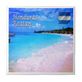Bucht-Inseln von Roatan, Honduras, Fliese (Vorderseite)