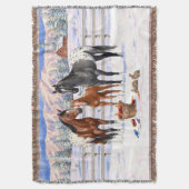 Bucht Kastanien Grau Grulla Appaloosa Pferde im Sc Decke (Vorderseite Vertikal)