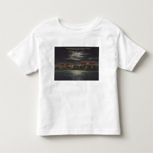Bucht-Kiefern, Florida - Moonlit Ansicht des Kleinkind T-shirt (Vorderseite)