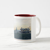 Bucht-Kopf, New-Jersey, Hauptst., Vintag Zweifarbige Tasse (VorderseiteRechts)
