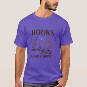 Bucht Lieblingsbücher über Coffee Slogan für T-Shi T-Shirt