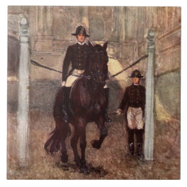 Bucht Lipizzan Stallion Piaffe Fliese