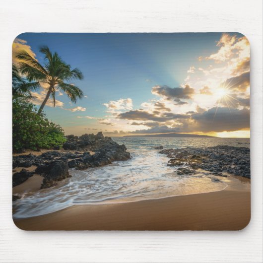 Bucht Makena Strand-| Makena Mousepad (Vorne)