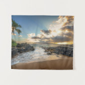 Bucht Makena Strand-| Makena Wandteppich (Vorderseite (Horizontal))