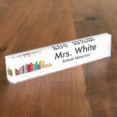 "Bucht" personalisiertes Nummernschild Namensplakette (Seite)