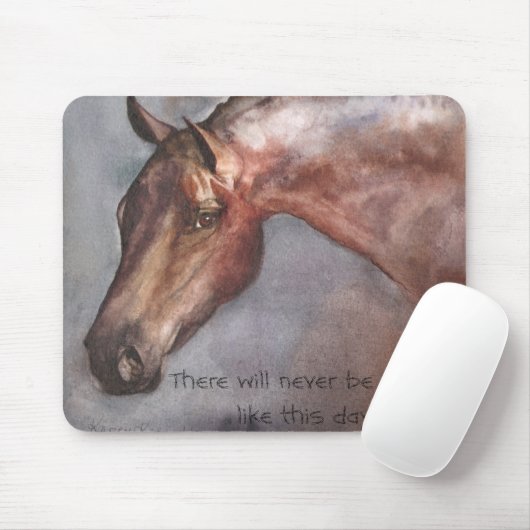 Bucht-Pferdemausunterlage Mousepad (Mit Mouse)