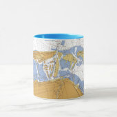 Bucht-Seediagramm-Tasse Miamis, Florida Biscayne Tasse (Zentrum)