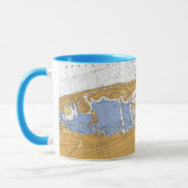 Bucht-Seediagramm-Tasse Miamis, Florida Biscayne Tasse (Links)
