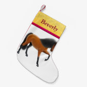 Bucht-spanischer PferdeweihnachtsStrumpf Kleiner Weihnachtsstrumpf (Vorderansicht (hängend))