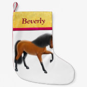 Bucht-spanischer PferdeweihnachtsStrumpf Kleiner Weihnachtsstrumpf (Vorderseite)