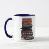 Bucht Spaß-Stapel Bücher mit Zitat Tasse (Links)