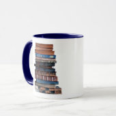 Bucht Spaß-Stapel Bücher mit Zitat Tasse (Vorderseite Links)