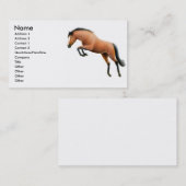 Bucht-springende PferdeVisitenkarte Visitenkarte (Vorne/Hinten)